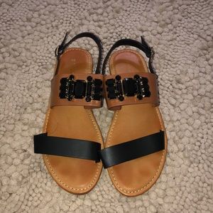 Black & Brown Sandals